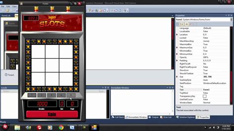 how to create slot machine in vb